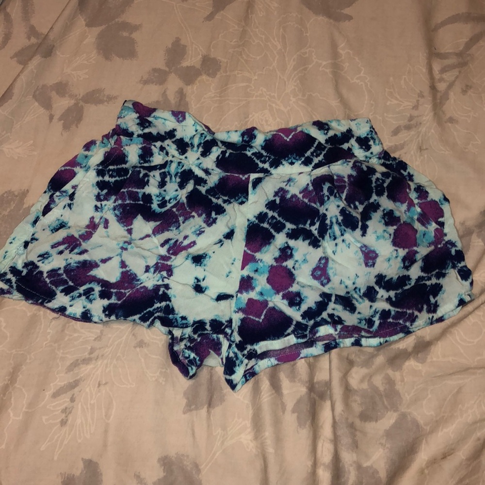 Tie-dye beach shorts